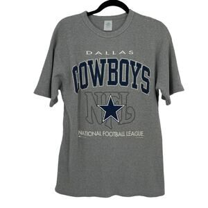 Vintage Bulletin L Athletic Dallas Cowboys NFL Football Waffle Knit Top T Shirt